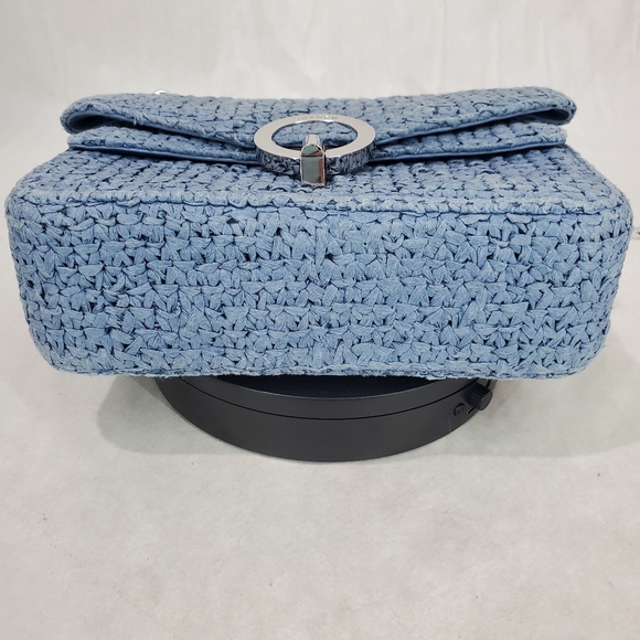Sandro Raffia Yza Blue Bag - Picture 14 of 17